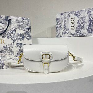 💎✨AUTHENTIC✨💎DIOR BOBBY EAST-WEST BAG Latte Box * Calfskin